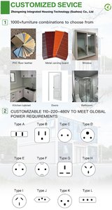 Casa Contenedor Plegable Desmontable de 20 pies/40 pies con Diseño Contemporáneo para Uso en Oficina o <span class=keywords><strong>Hogar</strong></span>, Garantía de 1 Año - Product Image 5