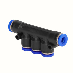 Raccords pneumatiques en plastique à connexion rapide 4 6 8 <span class=keywords><strong>10</strong></span> 12 14 16 <span class=keywords><strong>mm</strong></span> pour raccordement de tuyau d'air - Product Image 1