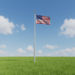 Us <b>Flag</b> 35.4 X 59.1 Inches Polyester Aluminum <b>Pole</b> Flying Style Digital Print Rectangle Multicolour Model D0100HE2XPV - Product Image 2
