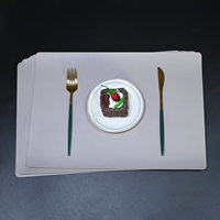 Napperons en similicuir de haute qualité, résistants à la chaleur et imperméables, pour table à manger, usage domestique