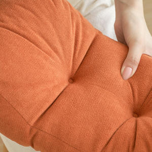 Cojín de soporte lumbar YK-C070 en forma de U, de chenilla, ergonómico, para respaldo de silla de oficina o sala de estar, de color sólido. - Product Image 2