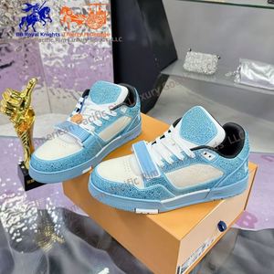 Zapatillas Deportivas de Alta Calidad, Diseño de Lujo, Cuero Genuino, con Cristales y Diamantes, Diseño con Velcro, Estilo Casual para Skateboard - Product Image 3