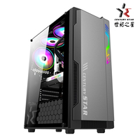 OEM One-Sided Tempered Glass MTAX Horizontal Aluminum PC Gaming Computer Case Micro ATX Motherboard Supporting Tower Stylish