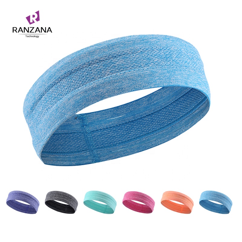 Chất Lượng Cao Yoga Headband Tùy Chỉnh Yoga Đàn Hồi Thiết Kế Ban Nhạc Đầu Chống Trượt Thể Thao Mồ Hôi Headband