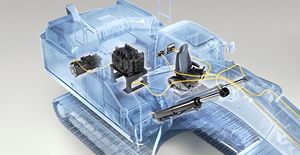 Excavadora de ruedas Volvo EC500, venta al por mayor, usada, nueva con componentes centrales, como bomba de Motor, caja de cambios, cojinete de engranajes PLC - Product Image 2