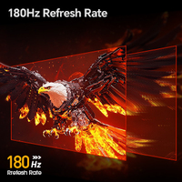 Moniteur de jeu KOORUI 24 "écran d'ordinateur IPS rapide 180Hz QHD HDR400 écran PC 1ms moniteurs incurvés