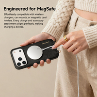 Étui de téléphone portable en cuir en gros, étui de téléphone portable à bandoulière avec porte-cartes amovible et porte-monnaie