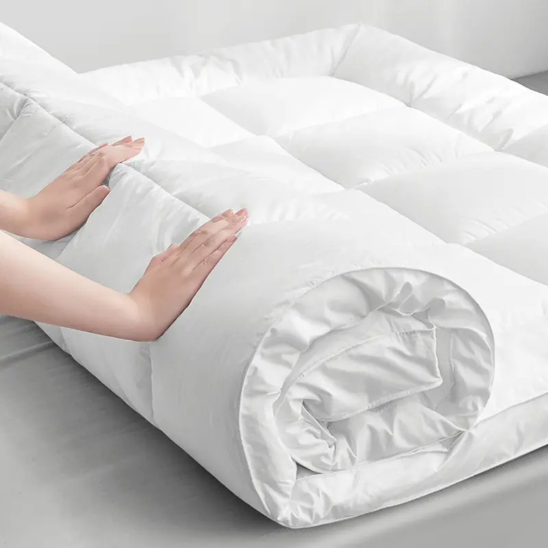 Juego de ropa de cama de algodón Funda de cama de tela agradable a la piel Protector de colchón impermeable