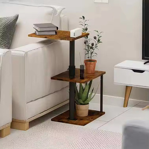 <span class=keywords><strong>Table</strong></span> d'appoint pivotante à 360°, réglable en hauteur, en pierre, en forme de C, <span class=keywords><strong>table</strong></span> <span class=keywords><strong>basse</strong></span> au <span class=keywords><strong>design</strong></span> moderne, avec étagère ouverte à 3 niveaux, <span class=keywords><strong>plateau</strong></span> TV - Product Image 3