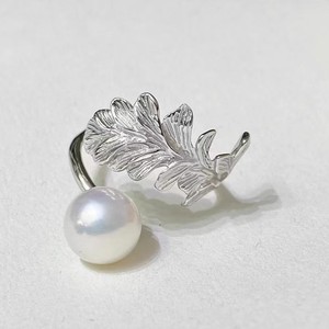 10556DIY Accessories for Women S925 <b>Silver</b> <b>Ring</b> Empty Holder with 10-13mm Round Pearl Inlay Technology Claw Setting - Product Image 1