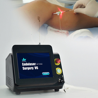 Laser à diode double longueur d'onde 980nm + 1470nm EVLT Machine de traitement des varices endoveineuses