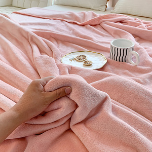 Manta Pequeña de Vellón Coral de Color Liso para Invierno, de Terciopelo Lácteo Engrosado, Estilo Moderno y Sencillo, para Siesta en Oficina, Venta al por Mayor Directa de Fábrica - Product Image 4