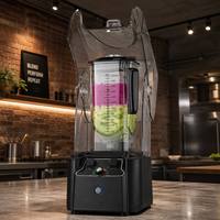 Mixeur silencieux haute performance 2000W-2200W, 2,2L, moteur en cuivre pur, insonorisé, pour l'Amérique du Sud