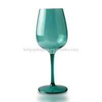 Gobelet et tasses à vin en plastique doré écologique avec logo personnalisé d'une capacité de 500ml pour les occasions de fête