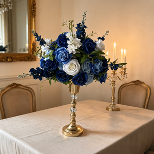 <span class=keywords><strong>Boule</strong></span> de fleurs artificielles lilas, violettes et blanches avec verdure tombante pour la Saint-Valentin, les mariages, les anniversaires et la décoration de centre de table - Product Image 3