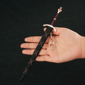 <span class=keywords><strong>Porte</strong></span>-clés Thrones <span class=keywords><strong>Game</strong></span> Alloy Weapon Model GTR11 White Knight's Ice and Fire Sword Metal Keychains - Product Image 5