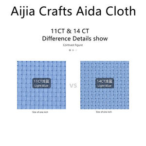 באיכות גבוהה 11 ct 14 ct בצבע נספר כותנה אאידה בד תפר צלב בד - Product Image 4