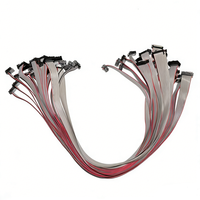 Kabel Tembaga Berlapis Kawat Listrik Pabrik AWM 2651 28AWG Kabel Pita Datar VGA DB15 ke IDC Kabel Harness