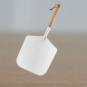X1z Herramientas de aluminio con mango de madera para pelar, espátula, pala para pizza, cortadores y ruedas, para uso en todas las estaciones, con etiqueta colgante - Product Image 3