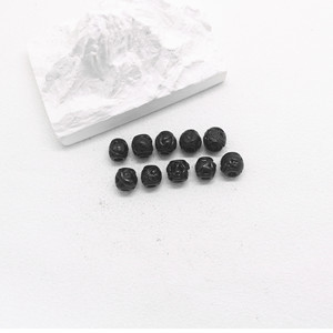 Perles d'espacement en forme d'animal en acier inoxydable noir Yunnique pour la fabrication de bracelets, moulage irrégulier 8mm GZY-PJ19 - Product Image 4