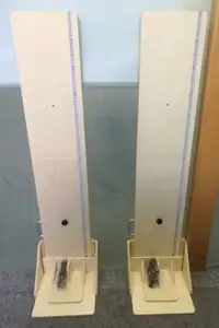 Planche de mesure de hauteur détachable en bois de haute précision