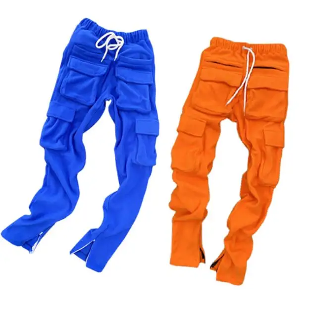 DiZNEW Custom Logo Streetwear Men's Clothes Cargo Pockets Oversized Jogger Casual Pants