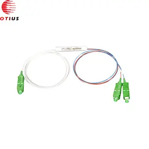 1*2 High Return Loss Fiber Optic Mini PLC Splitter SC To APC For FTTH FTTB FTTx 1 Meter Fiber Optic Accessories