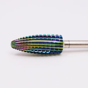 Vente chaude forets à ongles ensemble de manucure haute qualité mise à niveau personnalisée flamme tornade <span class=keywords><strong>volcan</strong></span> <span class=keywords><strong>cône</strong></span> 5XC 4XC forets à ongles carbure - Product Image 2