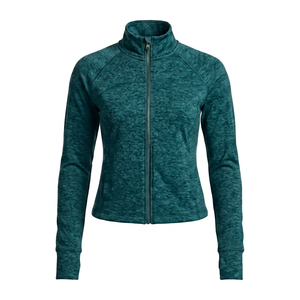 Women's Plus Size Loose Full Zip <b>Mock</b> <b>Neck</b> Jacket Quick Dry Windproof Lightweight Outdoor Layering <b>Top</b> - Product Image 1