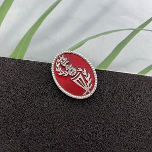 Université grecque rouge Delta chère fleur violette SPR17 triangle lettre fleurs violettes soeurs cadeau personnalisé sororité broche broche - Product Image 2