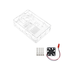 Raspberry Pi 4 case generation Raspberry Pi 4B ABS cangkang plastik motherboard tetap pembuangan panas casing pelindung kotak