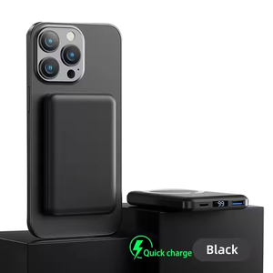 Banco de energía inalámbrico de <span class=keywords><strong>10000mAh</strong></span> Interfaz de cargador rápido magnético Batería <span class=keywords><strong>externa</strong></span> multifunción para iPhone <span class=keywords><strong>Samsung</strong></span> - Product Image 1