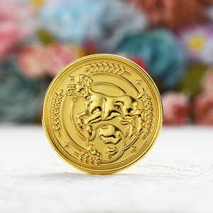 เหรียญเหรียญอะนิเมะโบราณสั่งทำเหรียญเหรียญเก่าลายนูนโลหะสังกะสีอัลลอยชุบทอง - Product Image 3