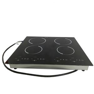 Table de cuisson vitrocéramique encastrable 6000W à 4 brûleurs infrarouges pour cuisine professionnelle - Product Image 5