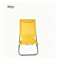 Chaise longue pliante d'extérieur, chaise de plage portable, chaise de camping moderne en acier, chaise de pêche, chaise de jardin