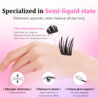 Vente en gros de cils professionnels DIY Extension de segments Cils en grappes Prédécoupés à la main Grappes de cils individuelles