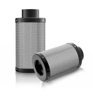 6 × 20 Inch Hydroponic Cylinder Industrial Activated Coal Active Carbon Air Filter For Air Ventilation