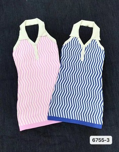 เดรสสั้นรัดรูปคอวีแบบผูกหลัง แฟชั่นฤดูร้อนสไตล์ลำลอง ขายส่ง - Product Image 6