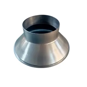 ISO 9001 bersertifikat lembar logam fabrikasi kustom Aluminium berputar tembaga logam kerucut baja kasus Kolektor