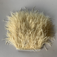 Ruban en tissu à coudre, ruban à franges en plumes d'autruche pour la décoration artisanale, vêtements, robes, costumes, chapeaux, accessoires, fête, décoration de la maison