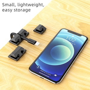 Kit de Gestión de Cables de Plástico al por Mayor, 276 Piezas, Soporte, Gancho, Organizador de Cables, <span class=keywords><strong>Clips</strong></span>, Funda Protectora con Cremallera para TV, Oficina, Coche, Escritorio - Product Image 3