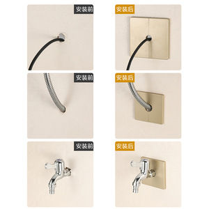 Cubierta Decorativa Cuadrada para Agujeros en la Pared, Tapón Adhesivo de Plástico ABS para Ventilación de Aire Acondicionado, Cable de TV, Tubería - Product Image 3