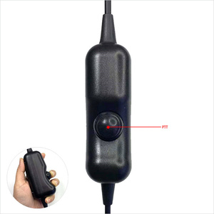Tai Nghe Màu Đen Thụ Động Giảm Tiếng Ồn Mặt Đất Hỗ Trợ Tai Nghe Không Dây Walkie Talkie Tai Nghe Tai Nghe Cho ICOM IC-A25N Đài Phát Thanh IN-2000-I6 - Product Image 4