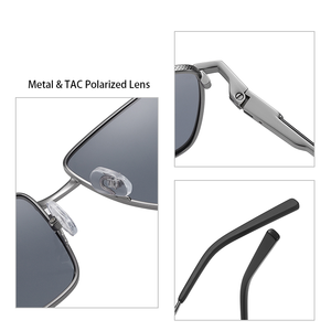 Gafas de Sol Polarizadas de Moda con Montura Metálica Cuadrada, Estilo Urbano, Gran Venta - Product Image 5