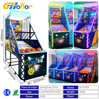 Machines de jeux de basket-ball de parc d'attractions très vendues, machines de jeux de tir à pièces, machine de basket-ball pour enfants et adultes