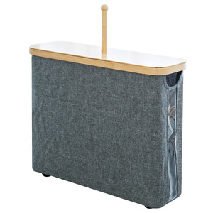 Fabric <b>Storage</b> <b>Basket</b> Rectangle Dustproof Lid Tissue Box Neatening <b>Storage</b> - Product Image 1