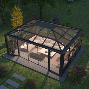 <span class=keywords><strong>Solarium</strong></span> extérieur 4 saisons en aluminium au design moderne, véranda préfabriquée avec moulure de toit en triangle, salle de soleil toutes saisons - Product Image 4