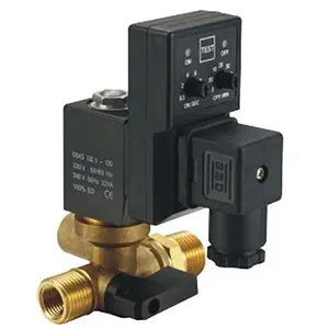 Chất lượng cao 1/2 ''220V 24V tự động cống <span class=keywords><strong>solenoid</strong></span> <span class=keywords><strong>valve</strong></span> Máy nén khí gas Tank hẹn giờ tự động cống van - Product Image 1
