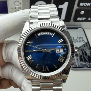 Montre mécanique de luxe pour homme, personnalisée, avec fonction jour et calendrier, étanche - Product Image 2