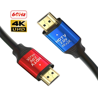 OEM ODM 1.5m 3m 5m 10m UHD 19 + 1 2160P 4k 60Hz 2.0V plaqué or câble HDTV mâle à mâle câble vidéo HDTV